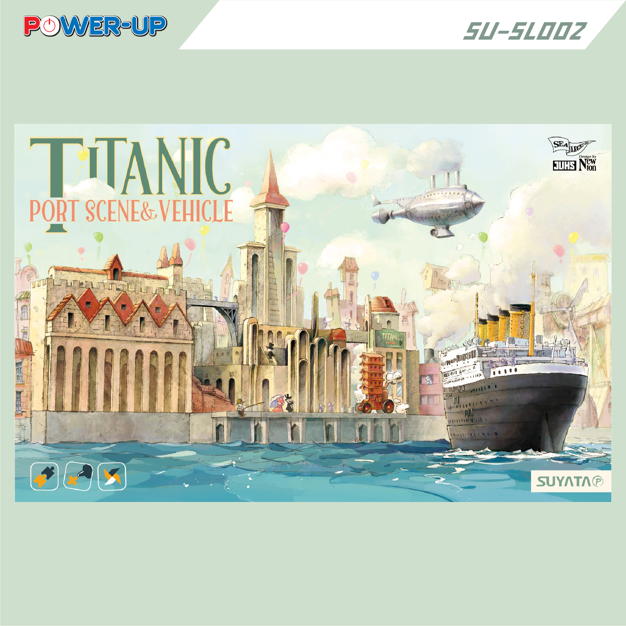 EGG SHIP TITANIC PORT SCENE & VEHICLE