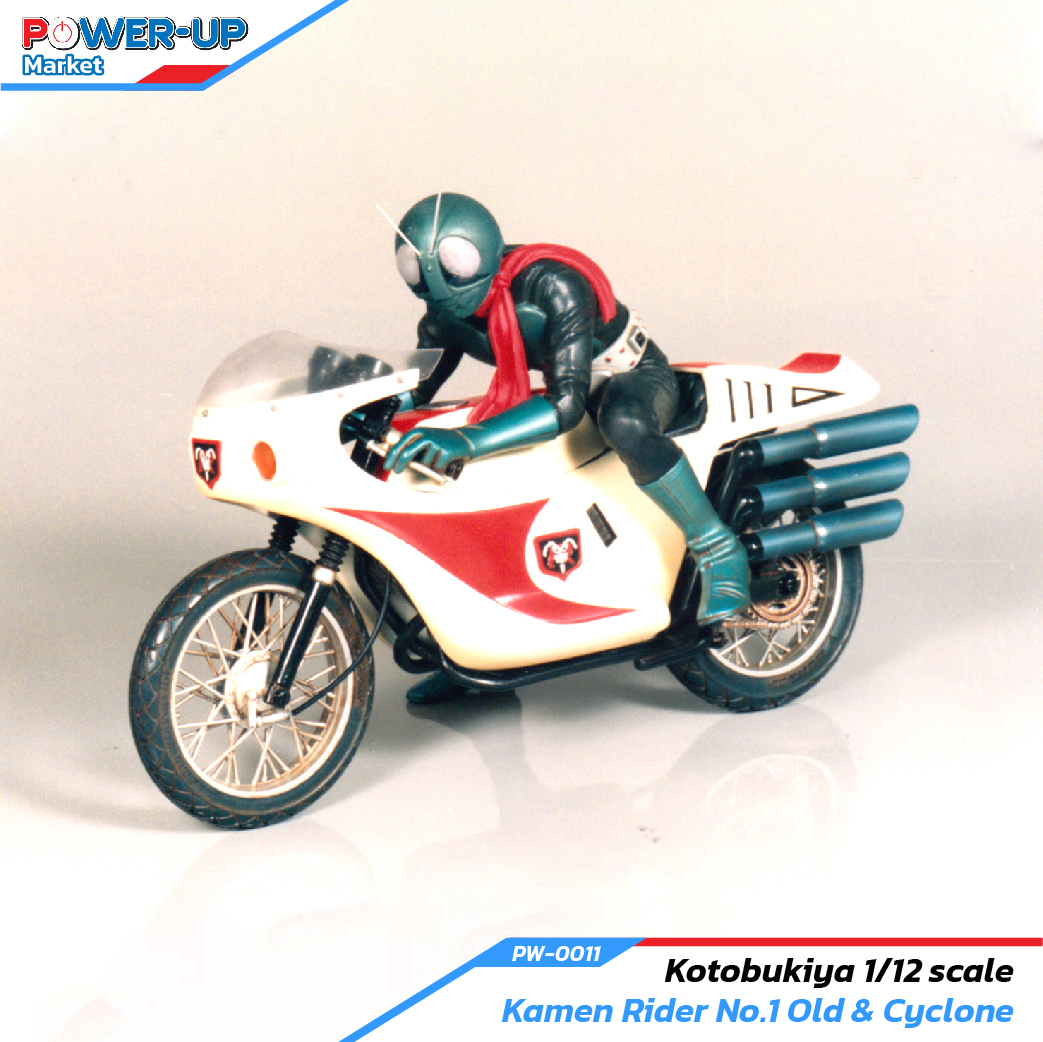 Kotobukiya 1/12 scale Kamen Rider No.1 old & Cyclone