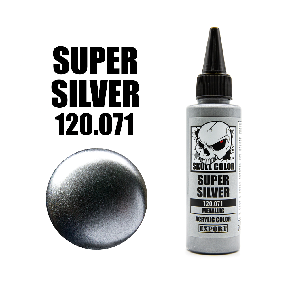 METALLIC Super Silver Skull Color 60ml